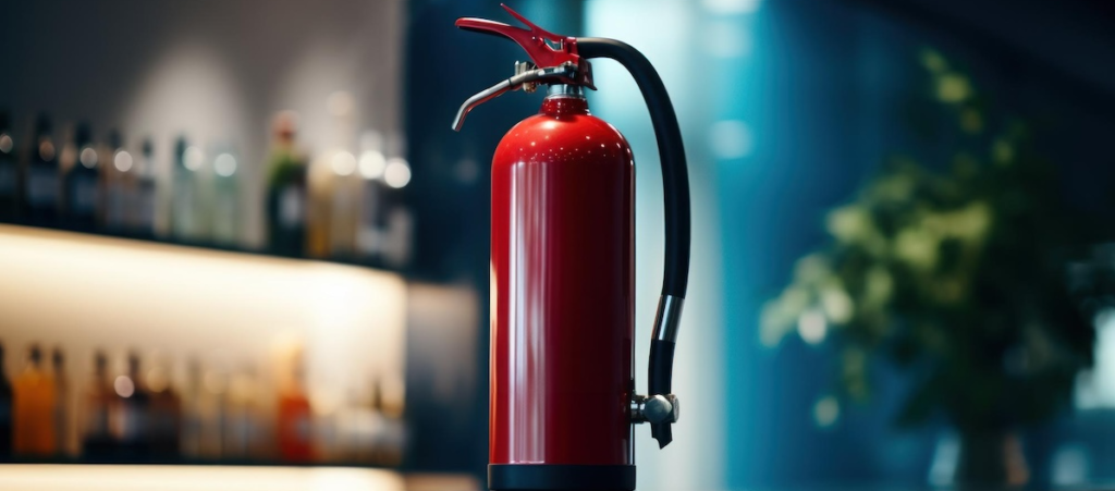 fire-extinguisher-mounted-wall-modern-elegant-interior